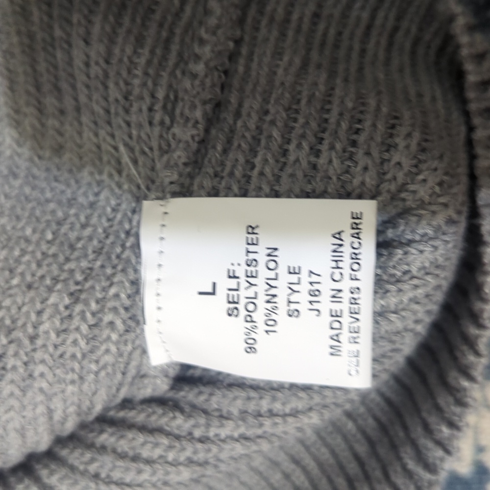 Primi Gray Ruffled Sweater Size Large - Picture 5 of 7